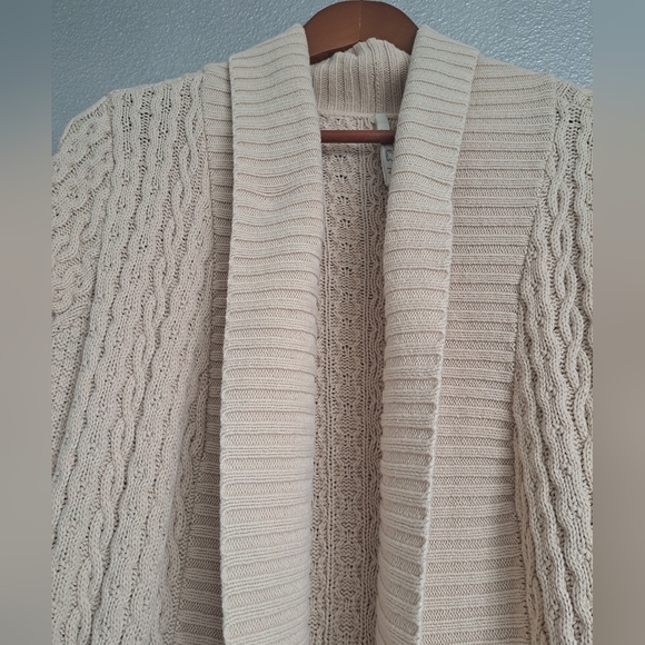Leo & Nicole Beige Sweater Coat/Cardigan Size M - Picture 9 of 14